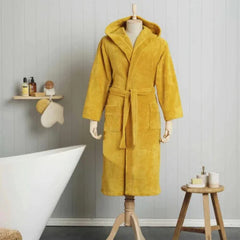 Karaca Home Motto Mustard Triga Polyester Bathrobe S/M – 100% Cotton |  200.21.01.0334