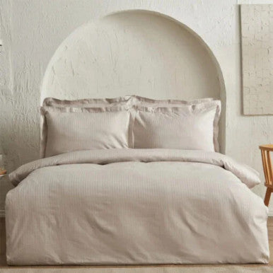 Karaca Home Uniq 100% Cotton Satin Double Duvet Cover Set [Beige] |  200.21.01.0691