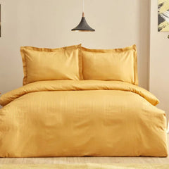 Karaca Home Uniq 100% Cotton Single Satin Duvet Cover Set [Mustard] |  200.21.01.0698