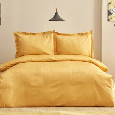 Karaca Home Uniq 100% Cotton Single Satin Duvet Cover Set [Mustard] |  200.21.01.0698