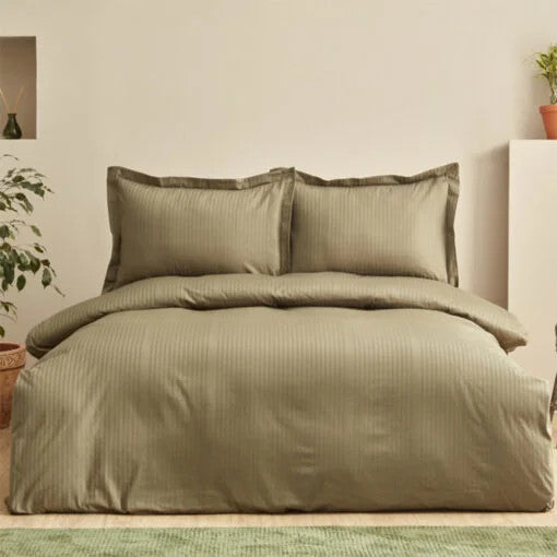 Karaca Home Uniq 100% Cotton Single Satin Duvet Cover Set [Khaki] |  200.21.01.0700
