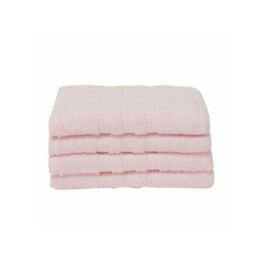 Karaca Home Road 100% Cotton 4Pcs Face Towels Set 50x90cm Powder |  200.21.01.0735