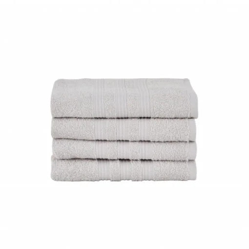 Karaca Home Road 100% Cotton 4Pcs Face Towels Set 50x90cm Grey |  200.21.01.0736
