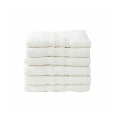 Karaca Home Road 100% Cotton 6Pcs Face Towels Set 50x90cm Off-White |  200.21.01.0737