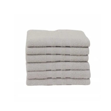 Karaca Home Road 100% Cotton 6Pcs Face Towels Set 50x90cm Grey |  200.21.01.0739