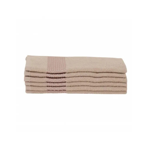 Karaca Home Honey 100% Cotton 6Pcs Hand Towels Set 30x50cm Beige | 200.21.01.0741