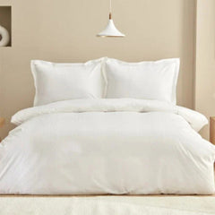 Karaca Home Uniq 100% Cotton Satin Double Duvet Cover Set [White] |  200.21.01.0748