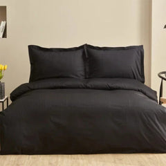 Karaca Home Uniq 100% Cotton Single Satin Duvet Cover Set [Black] |  200.21.01.0751
