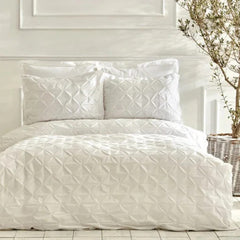 Karaca Home White Collection Castello 100% Cotton – Single Punto Duvet Cover Set [White] |  200.22.01.0114