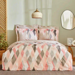 Karaca Home Lauro Double 100% Cotton – Satin Duvet Cover Set Powder |  200.22.02.0002