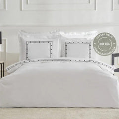 Karaca Home White Collection Diane 80 Thread 100% Cotton – Double Percale Duvet Cover Set |  200.22.02.0040