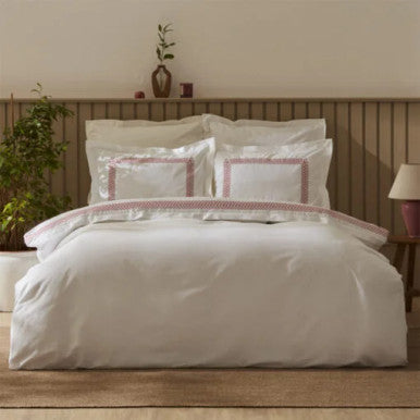 Karaca Home Nature Lover Dakota Bamboo Embroidered Double Duvet Cover Set [Coral] | 200.22.04.0009