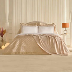Karaca Home White Collection Bride Carina 80 Thread 100% Cotton 8Pcs Wedding Package [Gold] |  200.22.04.0268