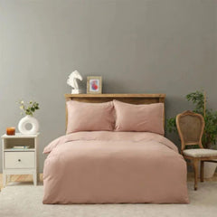 Karaca Home Lori Powder Off-White Piping 100% Cotton [Satin] Double Duvet Cover Set |  200.22.14.0117