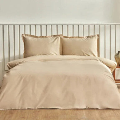 Karaca Home Cool Touch Stripe Double Duvet Cover Set [Beige] |  200.22.14.0327