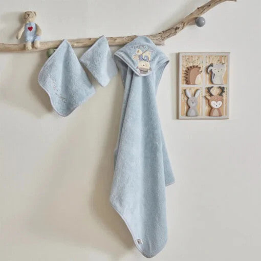 Karaca Home Little Cowboy Towels-Swaddle-Bag 3Pcs Set |  200.22.14.0340