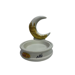 Ramadan Resin Crescent Moon Snack Bowl Holder | 2002-30