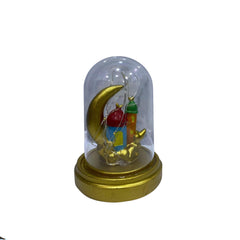 Ramadan Crescent & Mosque Resin Decorative Dome Light – Warm LED | 2002-6