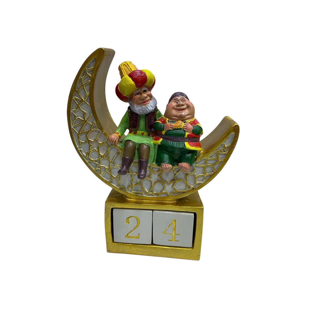 Ramadan Resin Crescent Moon Calendar Figurine Decor | 2002-96