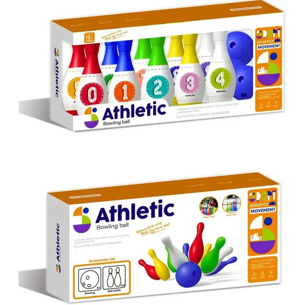 Athletic Kids Bowling Set with 10 Pins & 2 Balls | BJF003-2B