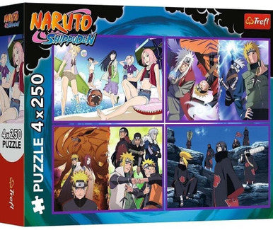 Trefl “4×250” The Adventures of Naruto Uzumaki Puzzle | 13339