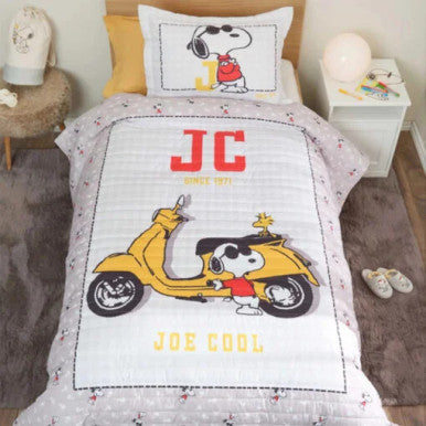 Karaca Peanuts Home Joe Cool Beige Single Bedspread |  203.01.01.0055