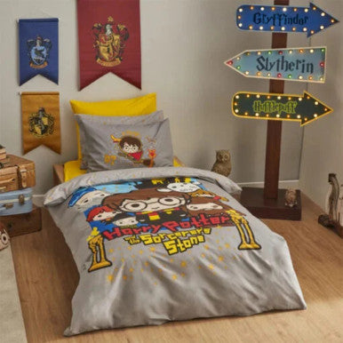 Karaca Home Harry Potter Little Wizard 100% Cotton Single Duvet Cover Set |  203.08.01.0016