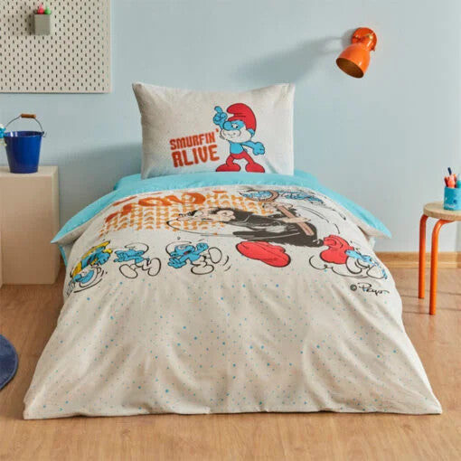 Karaca Home Smurfs Catch Single Duvet Cover Set |  203.09.01.0004