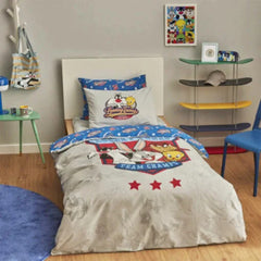 Karaca Home Looney Tunes Team Champs 100% Cotton Single Duvet Cover Set |  203.12.01.0002