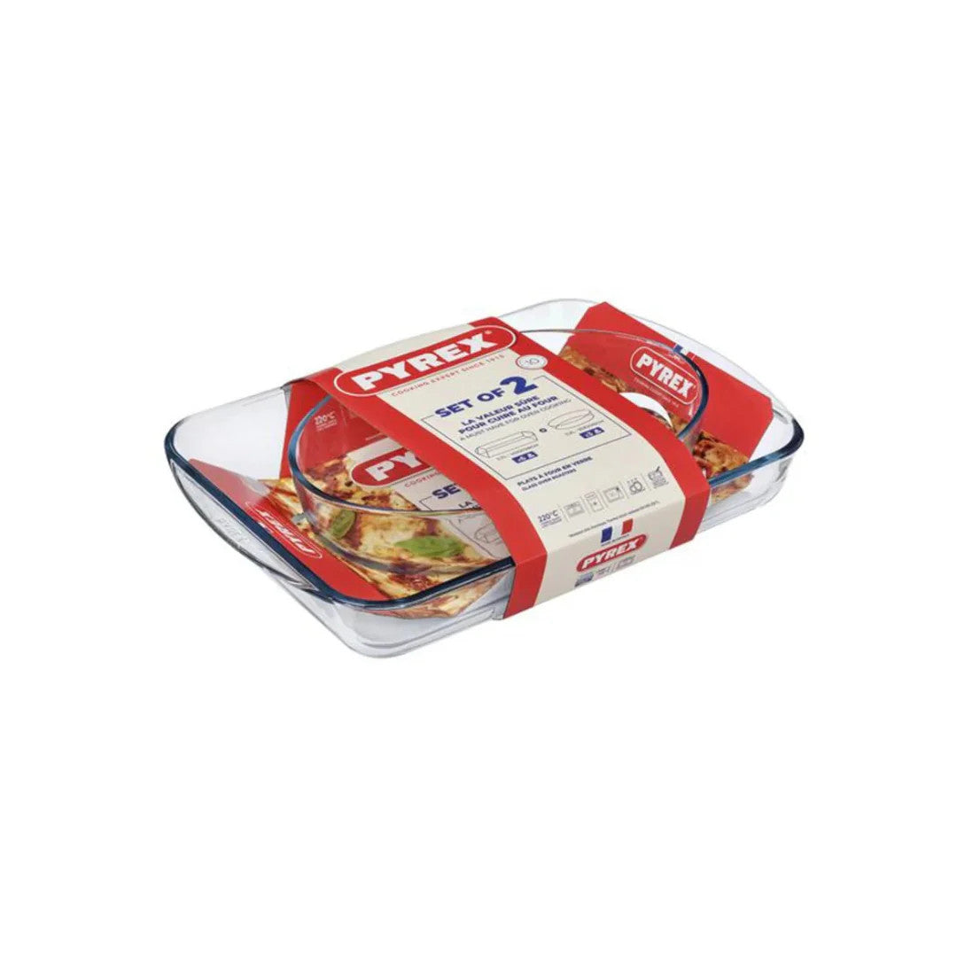 Pyrex Glass Oven Dish Set x2 | 913S604