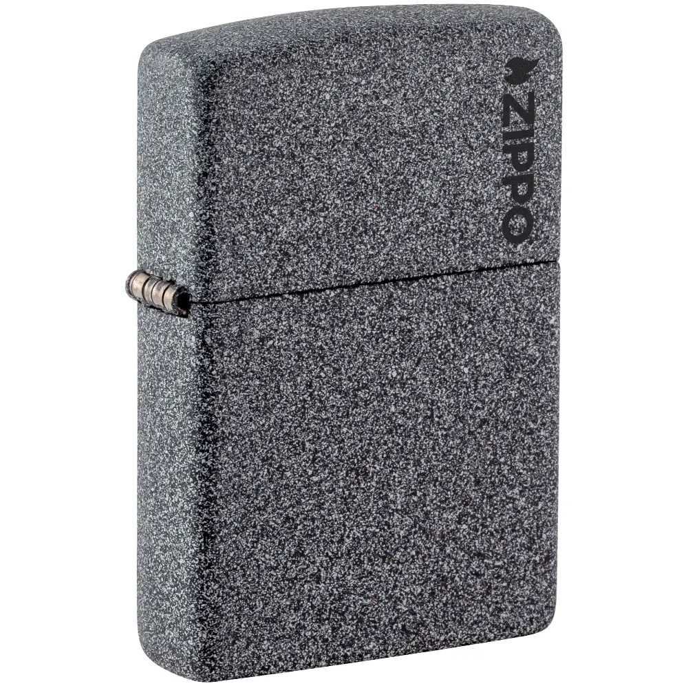 Zippo Iron Stone Zippo Logo Windproof Lighter | 211ZL