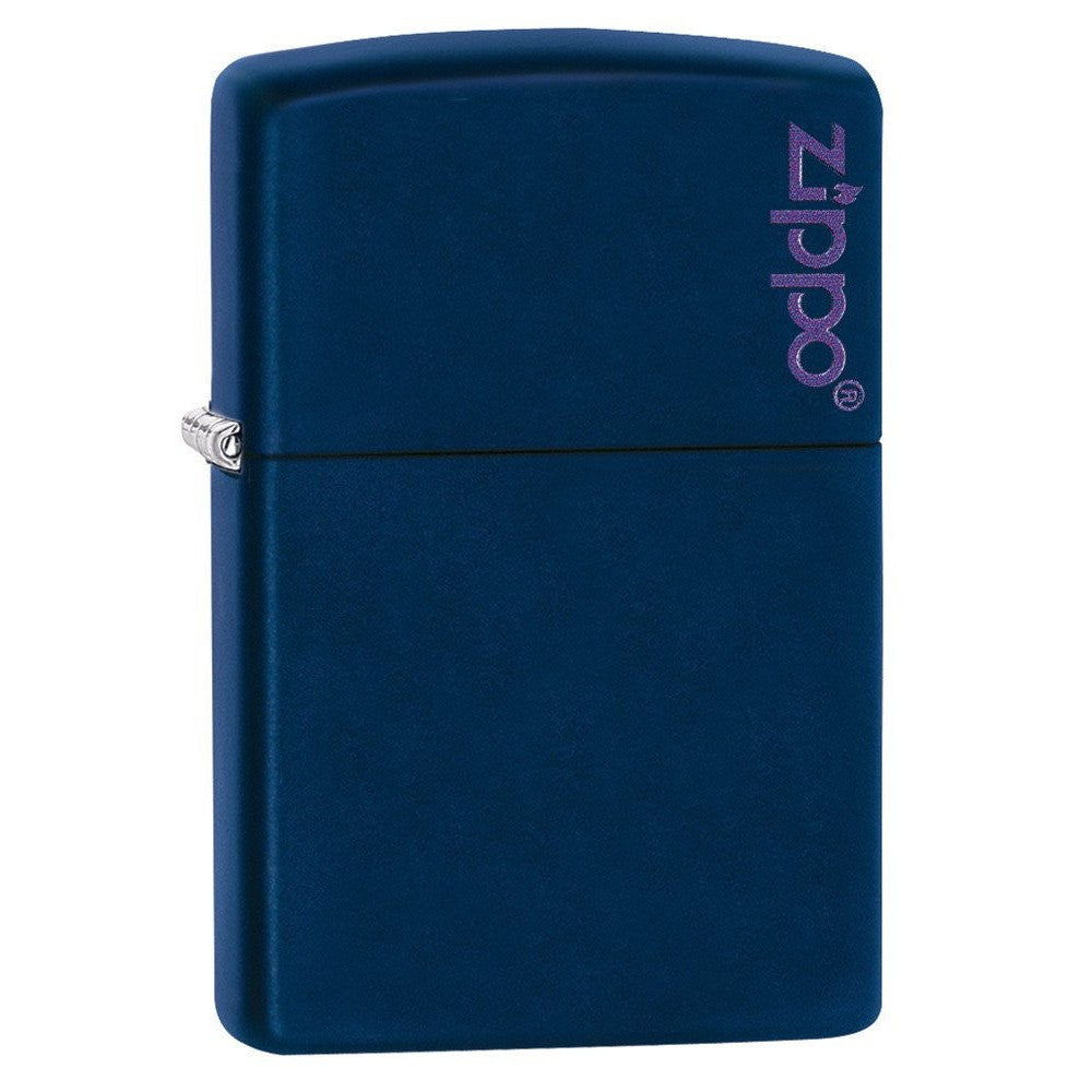 Zippo Navy Blue Logo Windproof Lighter | 239ZL