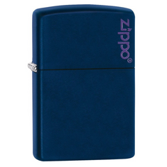 Zippo Navy Blue Logo Windproof Lighter | 239ZL