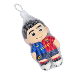 Football Player Plush Doll Toy - Red & Blue Kit Design | 2446A-2-RDBLU