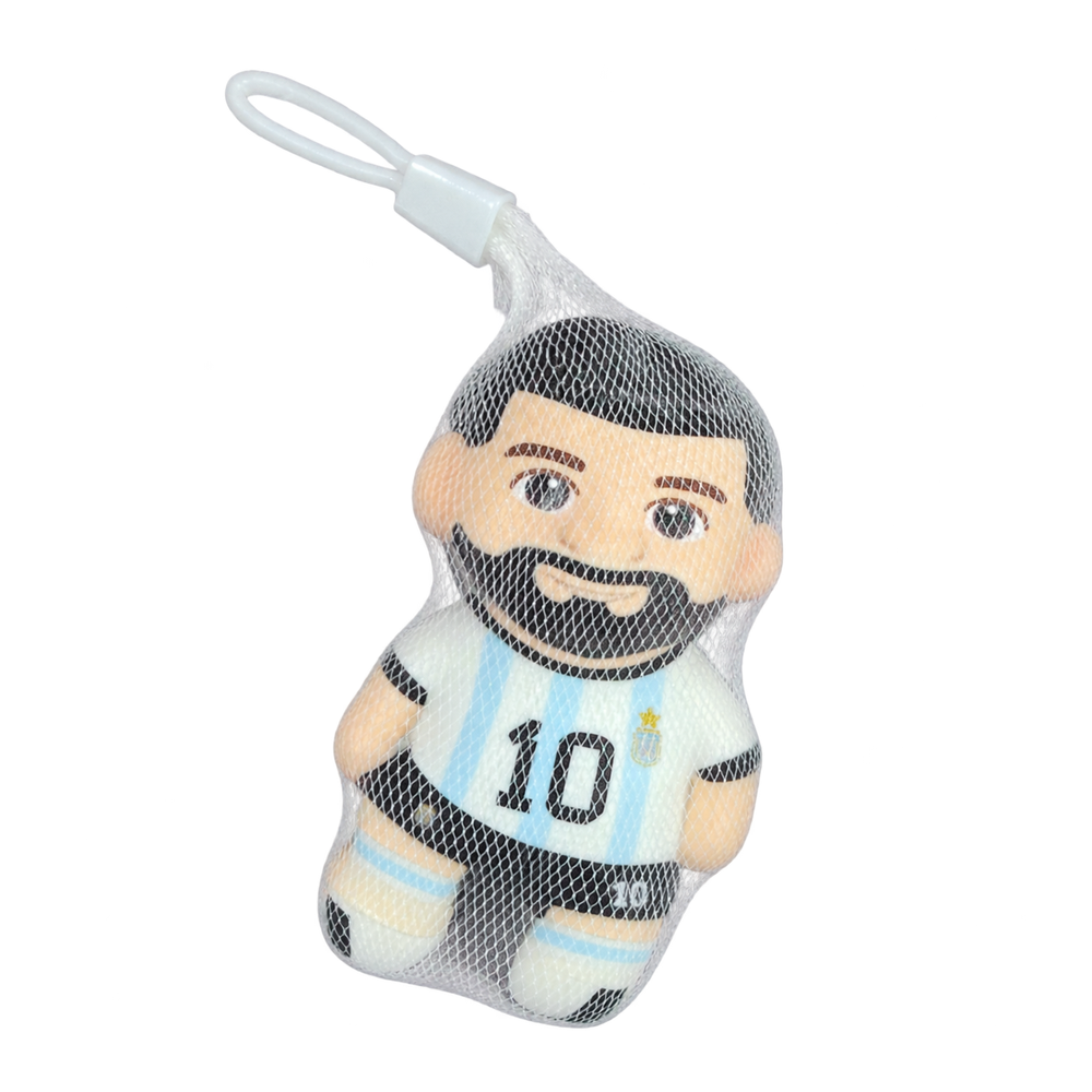 Football Player Plush Doll Toy - White & Light Blue #10 Kit Design | 2446A-2-WLBLU