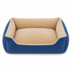 Cat Bed Medium 50cm Blue & Beige | CT-BD-M-BL-BG-50