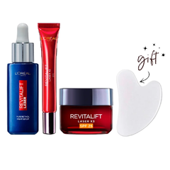 L'Oréal Paris Revitalift Retinol & Laser Creams Bundle + Free Guasha At 20% Off