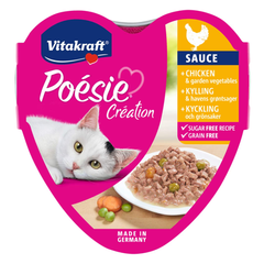 Vitakraft Poésie Création Chicken & Garden Vegetables Cat Food - 85g | 200778