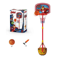 Marvel Avengers Iron Man Kids Basketball Hoop Stand Set with Ball & Pump | EOMS007-1