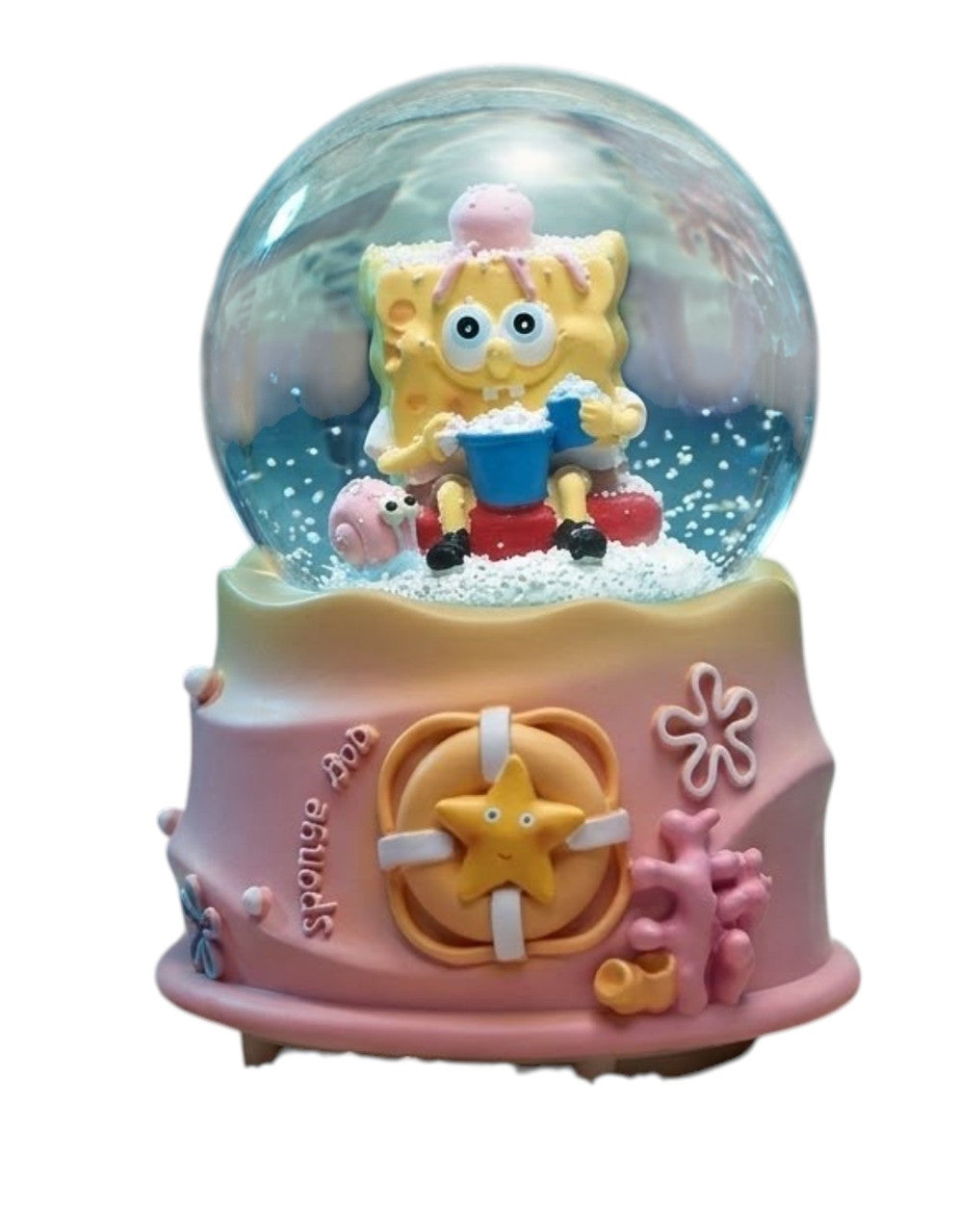 SpongeBob Decorative Snow Globe with Pink Base | Z1205