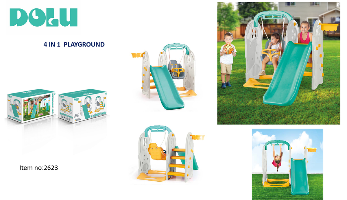 Dolu 4 in 1 Playground Kids Playset | 2623