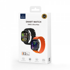 WIWU SW01 Ultra Max Bluetooth Smart Watch Black | SW01-BLK