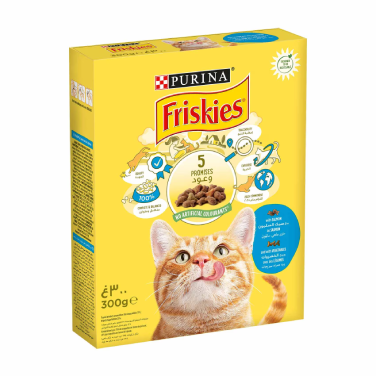 Friskies Cat Salmon & Vegetable Wet Food Multipack 300g | 206002
