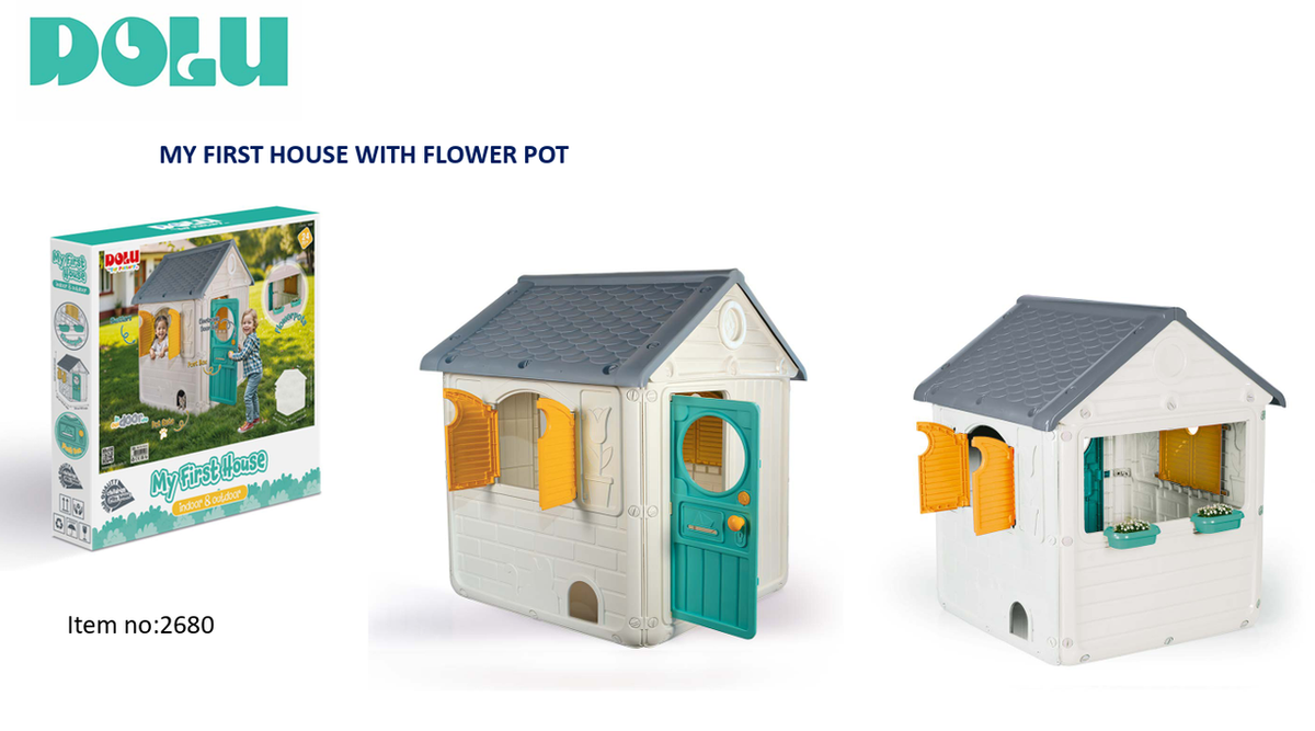 Dolu My First House with Flower Pot Kids Playhouse | 2680