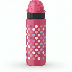 Tefal Drink2go Light Steel - Decor Dots 0,6L Pink | K3192412