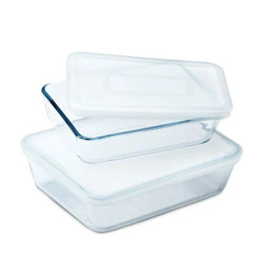 Pyrex Set of Zero Waste Cook & Freeze – 2 Pieces | 913S402