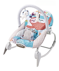 Baby Rocker Chair with Music & Soft Toys - Sloth & Friends Theme | 27271