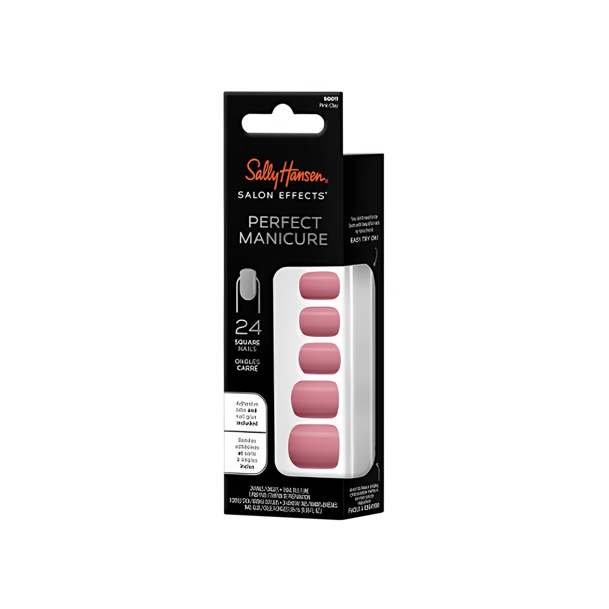 Sally Hansen Salon Effects Perfect Fake Nails Kit - Square Pink Clay | 281582