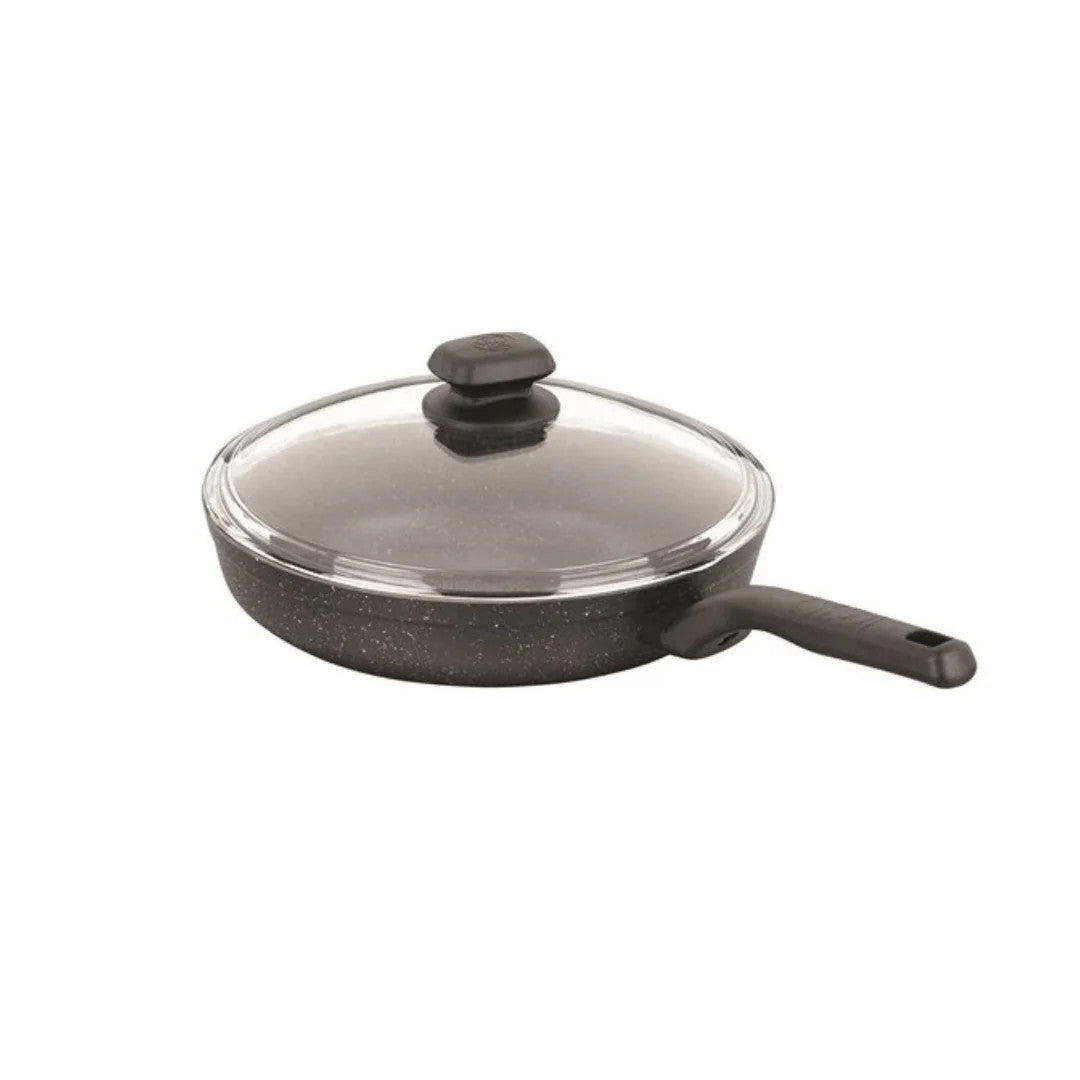 Korkmaz Ornella A1844-1 — 24 cm Non-Stick Frypan with Lid | 2L Aluminium Frying Pan