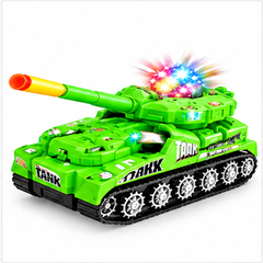 Kids Electric Light & Sound Toy Tank - Green | 2840